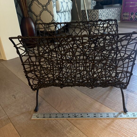 MAGAZINE RACK TOWEL HOLDER BLACK - Picture 6 of 9